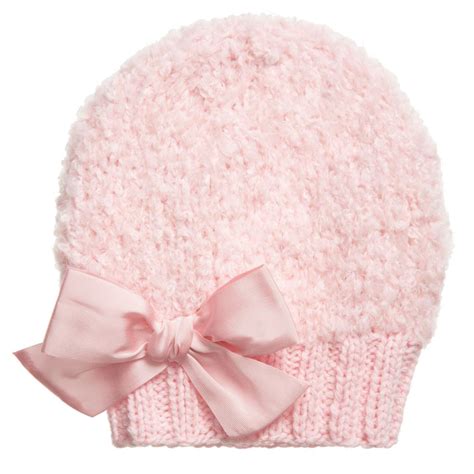 Knitting hats has never been so easy with these knit hat patterns. Grevi - Girls Pale Pink Mohair Knitted Hat | Childrensalon ...