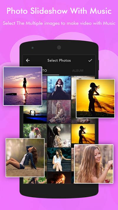 It bundles in a variety of additional features like filter, transitions, music, stickers, among others. Photo Slideshow with Music" app helps you to create Image ...