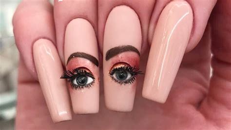 Using a black nail art pen, carefully circle your entire nail. Amazing Eyeball Nail Art 2018 | Best Nails Designs and ...