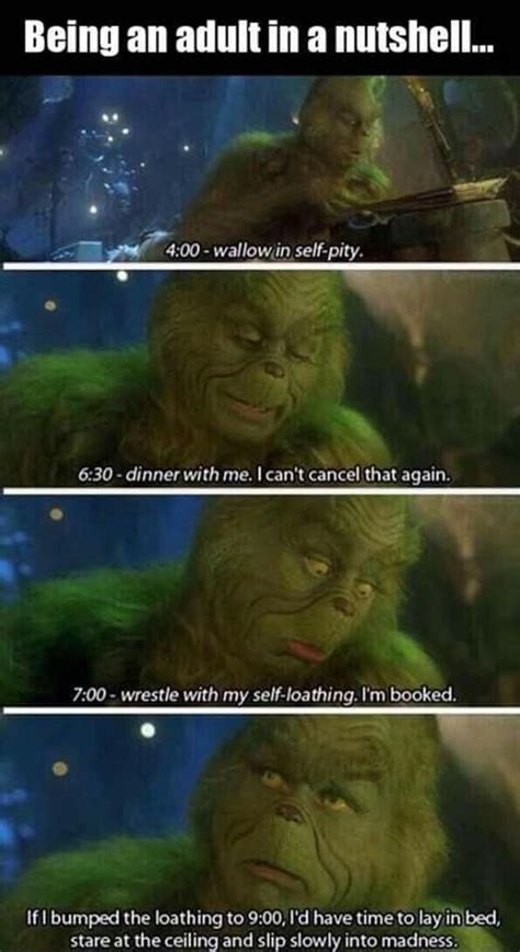 Grinch's schedule scene from the movie how the grinch stole christmas. Pin by Candice35 on quote's | Funny pictures, Hilarious