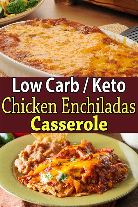 In a large mixing bowl, add the enchilada sauce, sour cream, garlic powder, onion powder, salt, and pepper. Keto Chicken Enchiladas Casserole {With Cream Cheese and ...