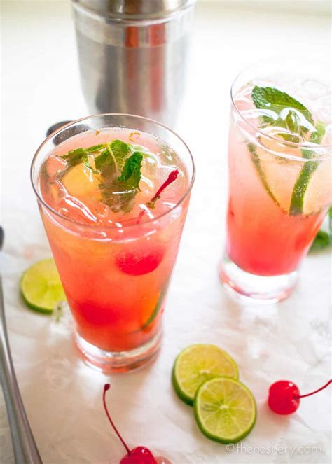 How to make a mint limeade mojito in seconds. Cherry Limeade Mojito | The Noshery