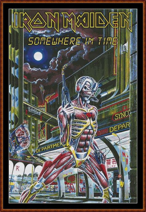 This counted cross stitch native american pattern was designed from the beautiful artwork of lee bogle. Iron Maiden - Somewhere In Time Cross Stitch