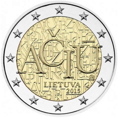 Centenary of the first flight from malta. 2 euro Lituanie 2015 ACIU - Eurocollection