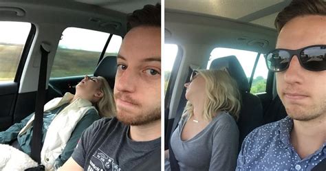 Hubby watches wife , charlotte stokely. Husband Compiles Photos From All The Fun Road Trips He ...