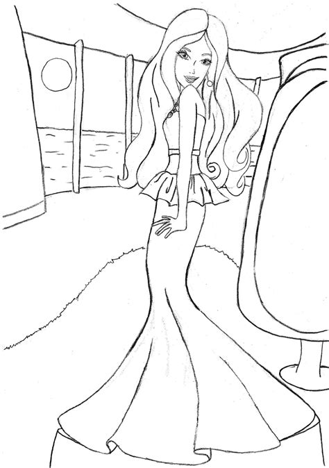 Coloriage barbie à imprimer pdf. 164 dessins de coloriage barbie à imprimer sur LaGuerche ...