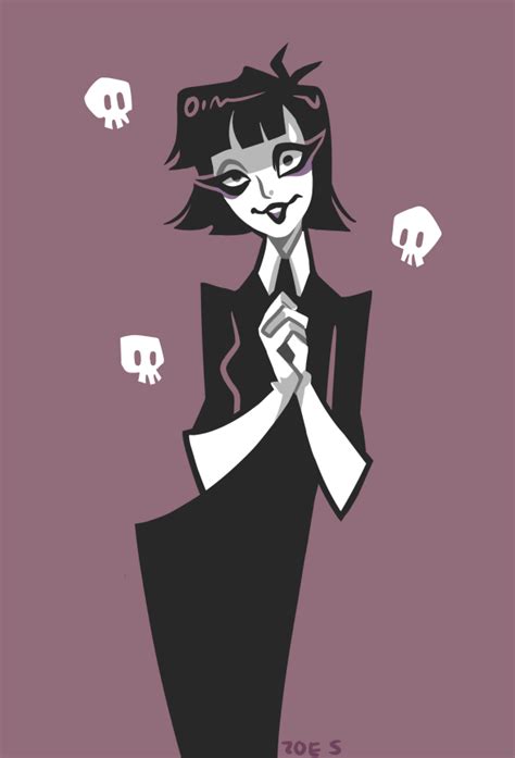 She owns a black cat named percy. Creepy Susie by ZoeStanleyArts on DeviantArt