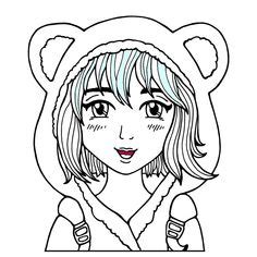 Kostenlose kawaii ausmalbilder für kinder zum herunterladen oder drucken. Kostenloses Ausmalbild Manga Mädchen mit Katzenohren - gratis zum Ausdrucken und Ausmalen ...