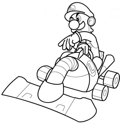 This captain falcon uploaded by webster runolfsdottir from public domain that can find it from google or other search engine and it's posted under topic mario kart 8 deluxe coloring pages. Free Printable Luigi Coloring Pages For Kids