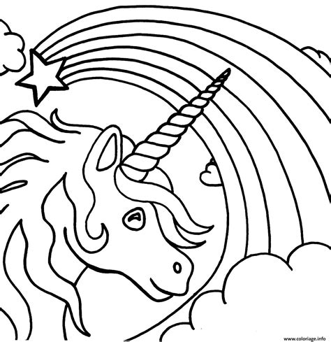 2) à partir du centre du rectangle. Coloriage Licorne Dessin Mignon 42 Dessin Licorne à imprimer