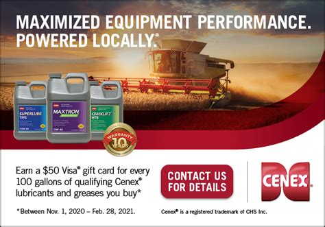 Please visit cenex consumer credit card's website for more details on how to register. » Cenex® Gift Cards for Gallons Started November 1