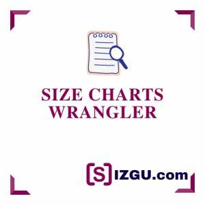 Wrangler Size Charts Sizgu Com