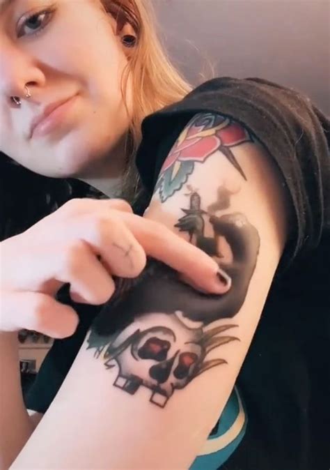 Maybe you would like to learn more about one of these? Tattoo artist, 19, shows off bulging 'ink sack' formed under freshly injected design - Daily Star