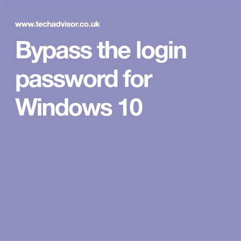 How to remove an account password and have windows boot just as in the previous part of the article, the methods applied to disable password request when waking the computer from sleep differ. Bypass the login password for Windows 10 | Windows ...
