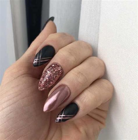 This unique accent has a marbled look with. 50 Lovely Designs for Almond Nails You Won't Resist - Page ...