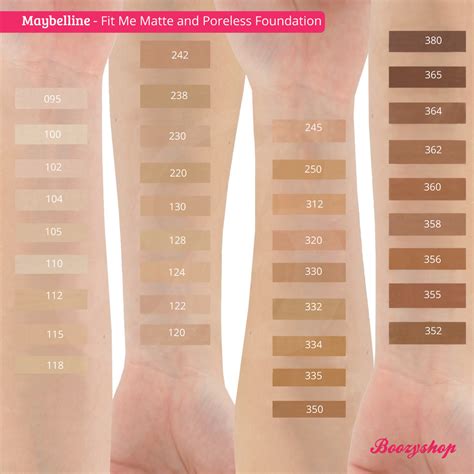 The maybelline fit me foundation comes in eighteen shades. Maybelline Fit Me Matte and Poreless Foundation 110 ...