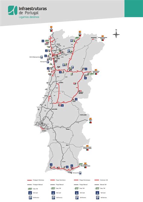 Tripadvisors portugal karte mit hotels, pensionen und hostels: Mautstraßen Portugal Karte | Kleve Landkarte