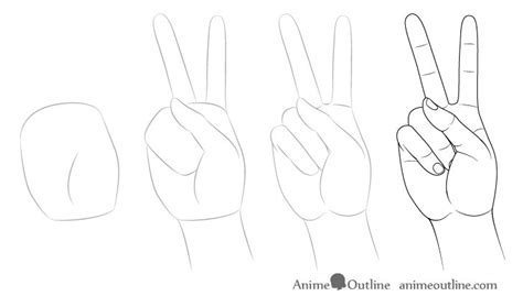 Maybe you would like to learn more about one of these? How to Draw Hand Poses Step by Step | Peace sign drawing, How to draw hands, Peace sign hand