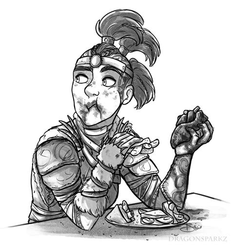 Why did you let it go? Friend of mine drew Shaman enjoying some finger sandwiches ...
