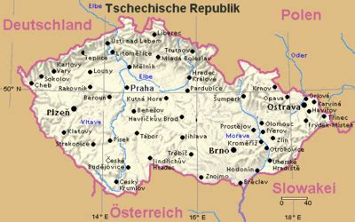 Die tschechischen gebirge das territorium der tschechischen republik ist sehr reich an bergen. Gebirge In Tschechien Karte