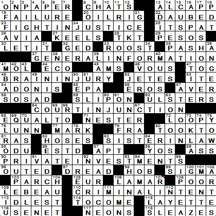 The last update of july 08. 0614-15 New York Times Crossword Answers 14 Jun 15, Sunday ...