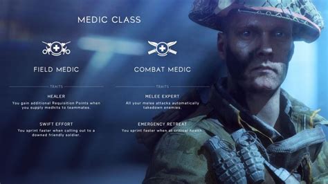 One of the following quotes is played at random. What to Expect From the Medic Class in Battlefield 5