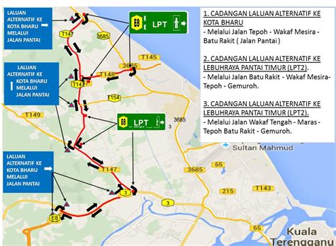 Kadar tol permulaan bagi lpt2 adalah 12sen/km bagi kenderaan kelas 1(kereta). JKR Terengganu on Twitter: "Laluan Alternatif ke Kota ...