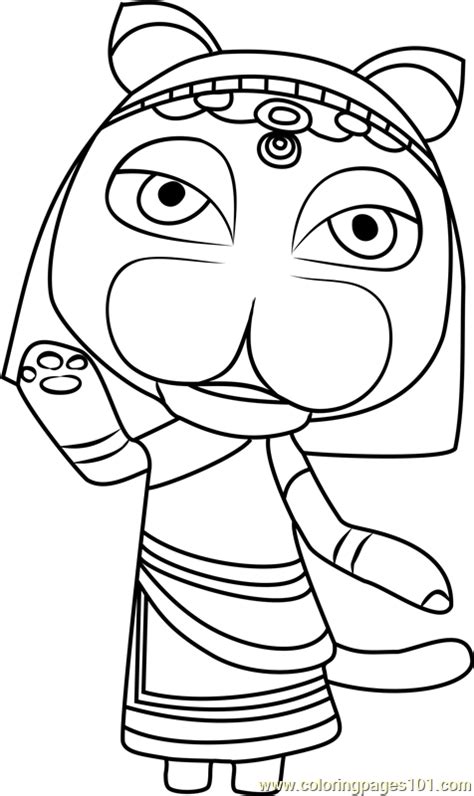 Catrina tattoo coloring page to color, print or download. Katrina Animal Crossing Coloring Page - Free Animal ...