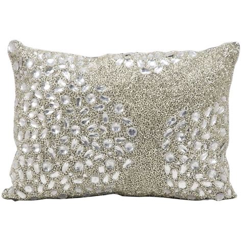 Here, your favorite looks cost less than you thought possible. Hertzog Lumbar Pillow | Beaded throw pillows, Silver throw ...