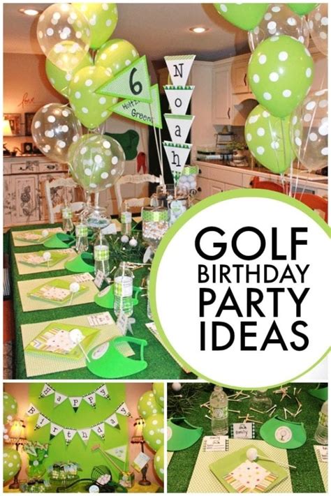 Golf retirement party ideas | golf themed invitations. Golf-themed 6th Birthday Boy Party | Spaceships and Laser ...