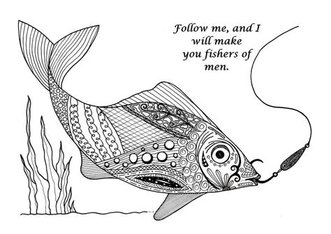 There's no doubt that coloring pages for adults is a great relaxation method. Fishers of Men Adult Coloring Page | Coloring pages, Adult ...