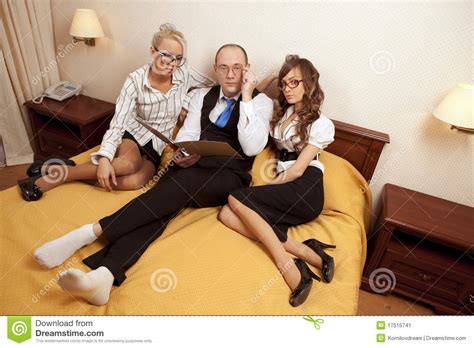 Slow secret in bed with my bos comment from : Boss With Secretaris On New Year's Night Stock Image ...