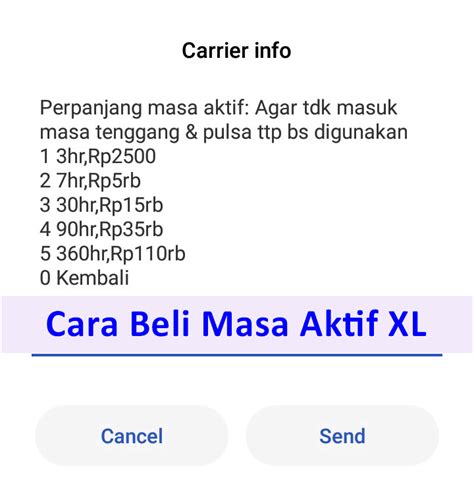 Sebenarnya cara ini berlaku juga pada kartu perdana yang lainnya seperti telkomsel maupun three, inilah cara tersebut. Cara Cek + Perpanjang Masa Aktif XL + Mengaktifkan kartu ...