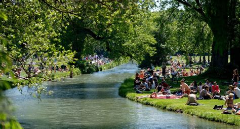 How to get from basel to englischer garten by train, bus, car, plane or tram. Englischer Garten Eisbach : Eisbach River Englischer ...