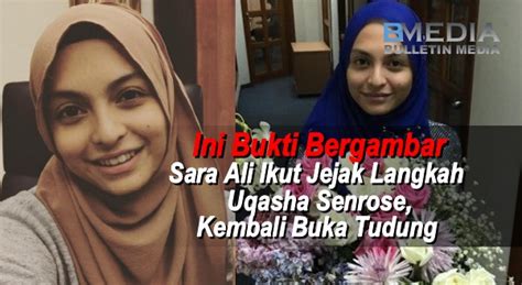 Uqasha senrose teringin nak pakai tudung semula. Ini Bukti Bergambar Sara Ali Ikut Jejak Langkah Uqasha ...