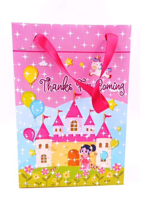 Birthday return gift bags india. No 1 Made in India Princess Theme Paper Bag|Return Gift|SALE