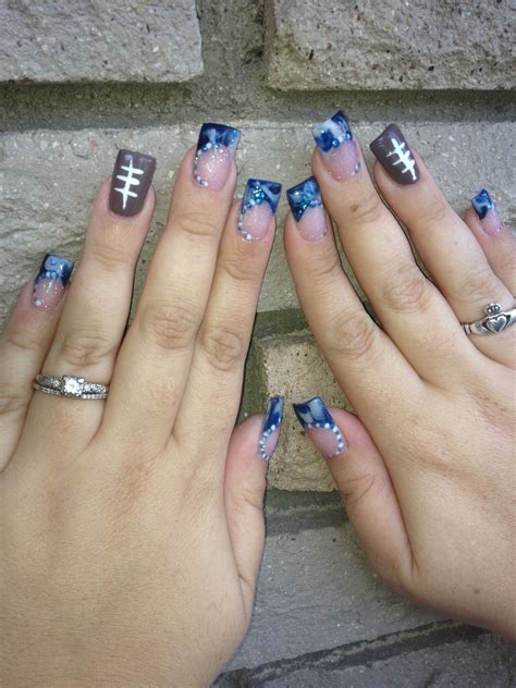 Check spelling or type a new query. Acrylic nail marbling design | Dallas cowboys nail designs ...