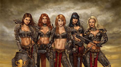 A5the sound will fill the hall, bringing power to us all. artwork, Fantasy Art, Women, Warrior Wallpapers HD ...