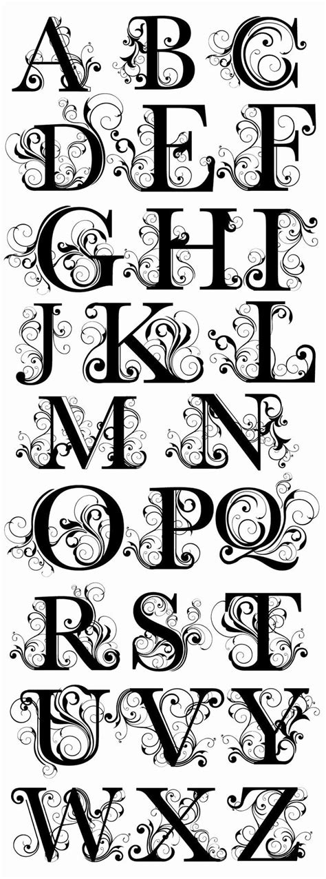 Or tou were searching : Letter Styles for Tattoo Best Of Swirl Fonts Font Haven ...