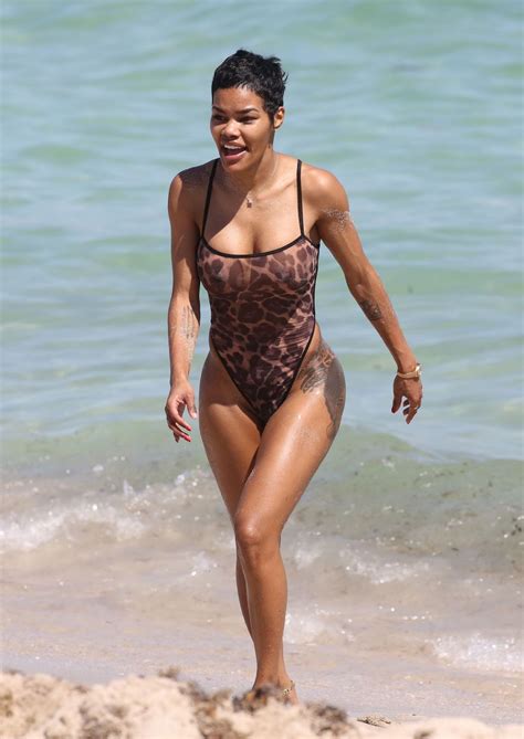 Teyana taylor on the passion to push forward. TEYANA TAYLOR in Swimsuit at a Beach in Miami 03/02/2019 ...