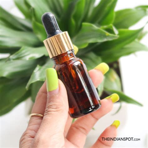 Mix a couple drops of this tea tree oil with your favorite carrier oil (think: LICORICE OIL FOR BEAUTIFUL SKIN AND HAIR | THE INDIAN SPOT