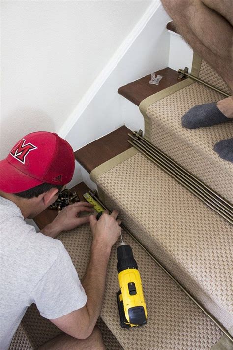 When we had our floors refinished, we had the treads refinished as well but left the risers alone. Stair Runner DIY with Sisal Rugs Direct - Room for Tuesday in 2020 | Sisal stair runner, Stair ...