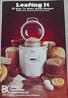 Tablespoons butter or margarine, softened. OEM Welbilt Dak ABM100 Bread Machine User Manual & Recipes Booklet in 2020 | Bread machine ...