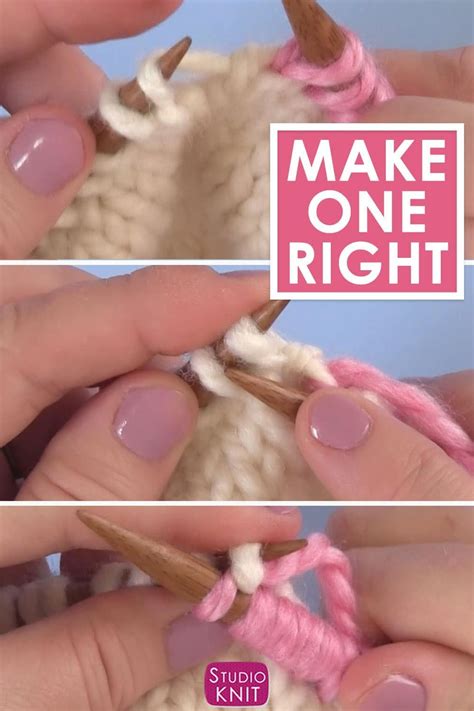 You pick up the yarn you'll often see it abbreviated in knitting patterns as m1r. How to Make 1 Knitting Increase (M1, M1L, M1R) in 2020 ...