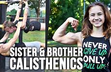 sister brother little big workout partner