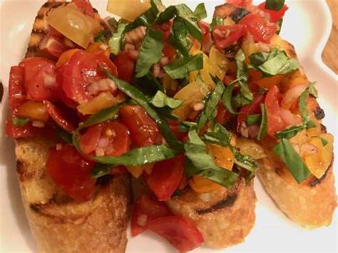 Roast for 25 to 30 minutes, until the tomatoes are concentrated and beginning to caramelize. Tomato Bruschetta Recipe Barefoot Contessa - Capellini ...