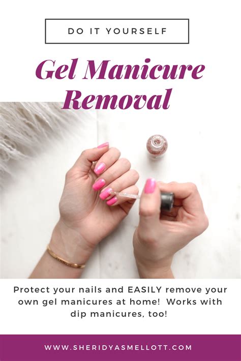 Professionally performed and do it yourself nail wraps pattern on nails can be done not only with the help of brushes, but also with the help of dots. Easy Do-It-Yourself Gel Manicure Removal - Sheri Dyas Mellott | Gel manicure at home, Gel ...