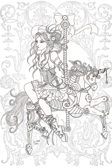 ★downloading the file you get a file in jpeg format with a white. Steampunk Coloring Pages For Adults at GetColorings.com ...