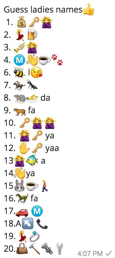 Is video me 3 jasusi paheli hai dekhte hai aap kitne solve kar paate. Whatsapp emoticons puzzle - Guess ladies names ...