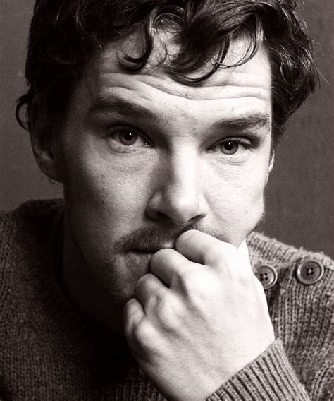 Benedict Cumberbatch....I bring you hair curls, hand-age ...